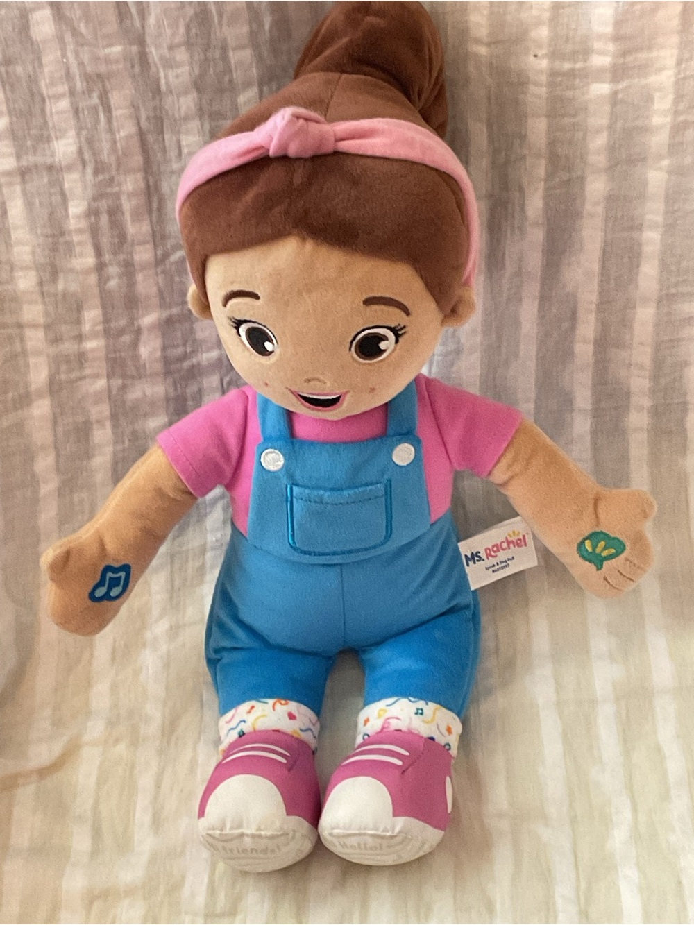 Miss Rachel Plush Doll - Speaks and Sings 15”Pink & Blue Kids Toy